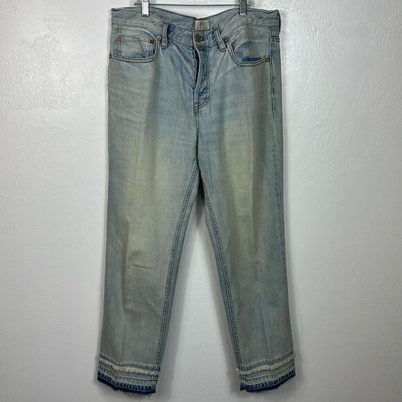 Free People We The Free Boho High Rise Straight Leg Jeans Size 29 - Picture 1 of 8